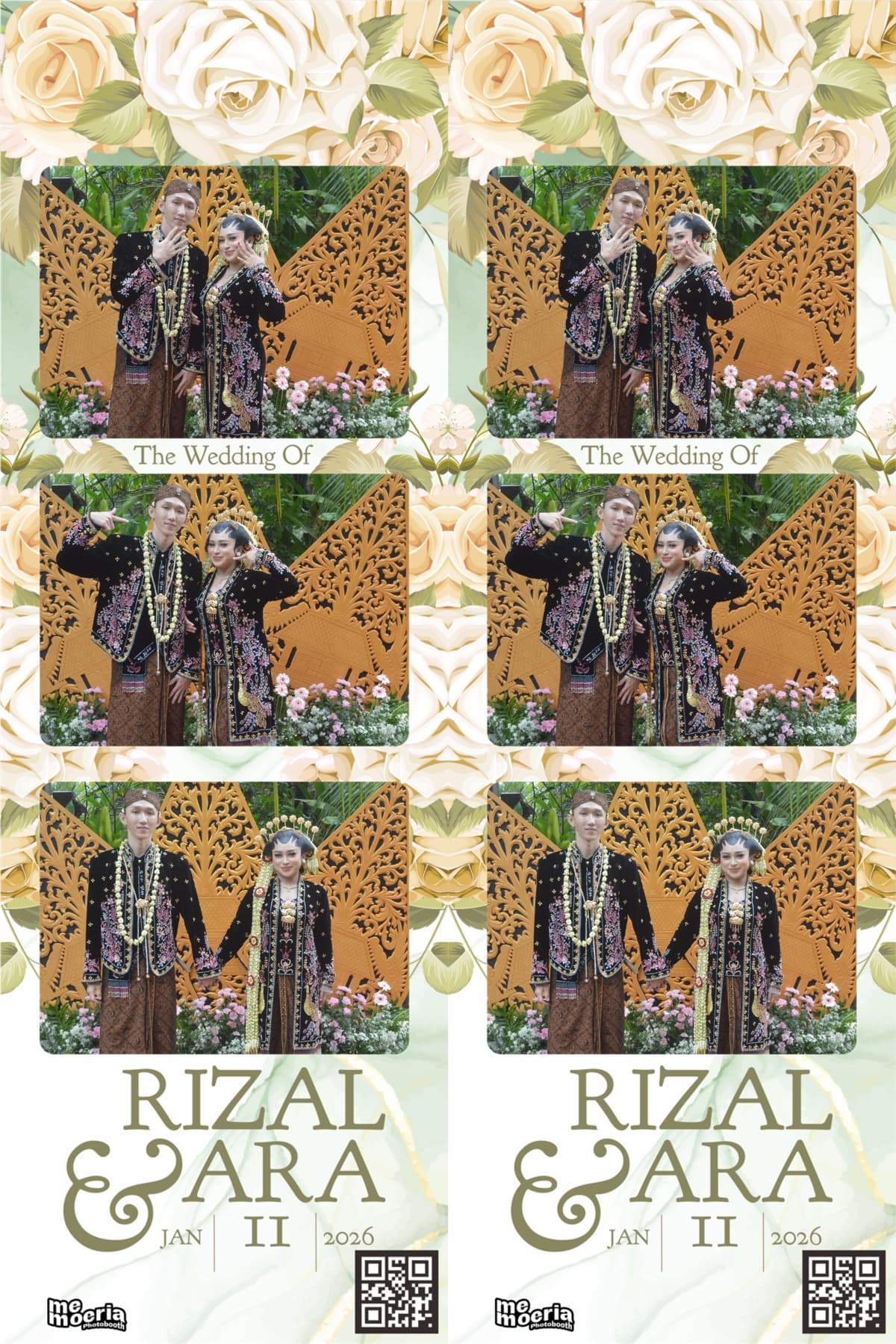 Strip pernikahan Rizal & Ara oleh Memoeria